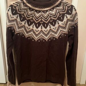 Brown Fair Isle Sweater